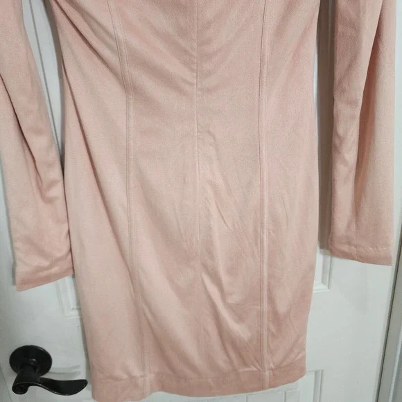 House of CB Womens Dress Ricci Pink Suedette Bustier Corset Mini Bodycon Sz S - Picture 11 of 11